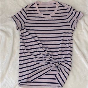 Aerie real soft striped short sleeve tee